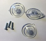 Replacement suction cups and screws for PBA shield holder