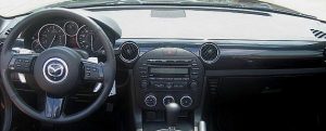Mazda Miata Cockpit with Round Vents