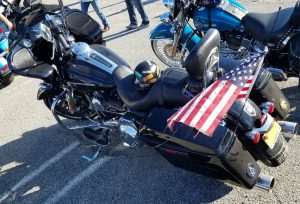 Mounting a flag to a motorcycle