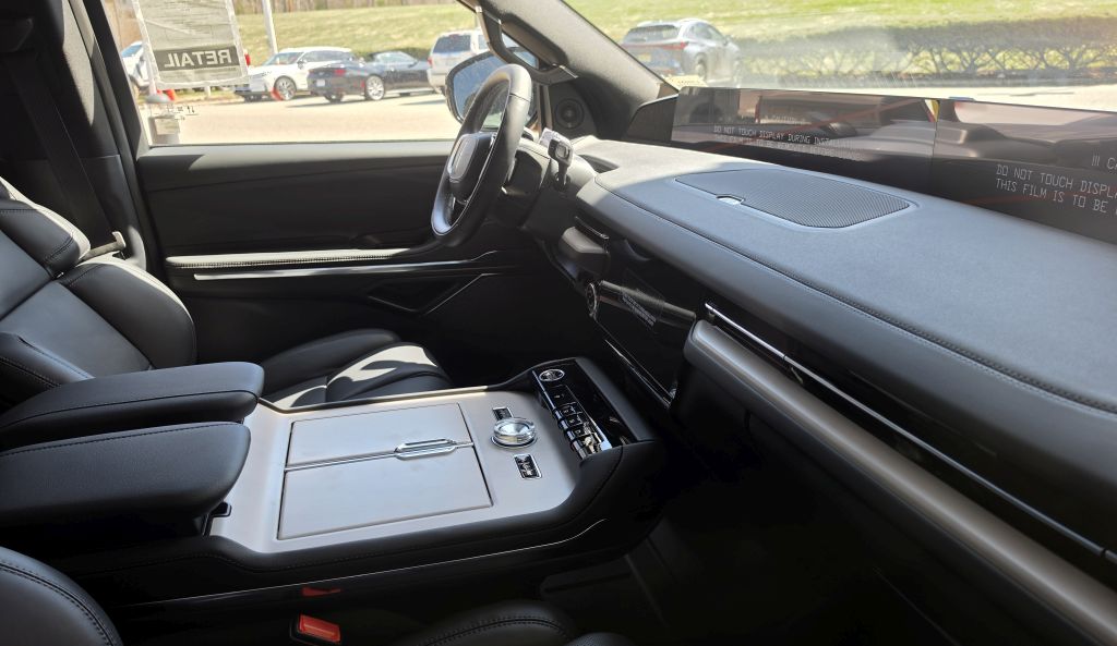 Lincoln Navigator interior with large center display and dashboard layout