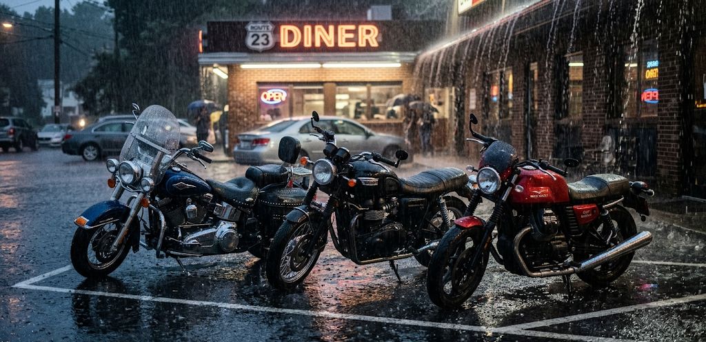 Motorcycle phone mount used in rain