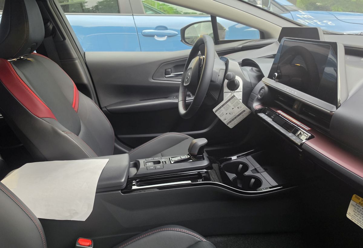 Toyota Prius interior dashboard and center touchscreen