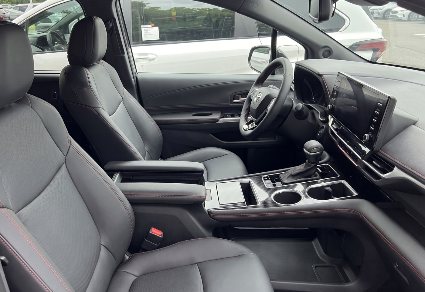 Toyota Sienna interior showing dashboard and center console