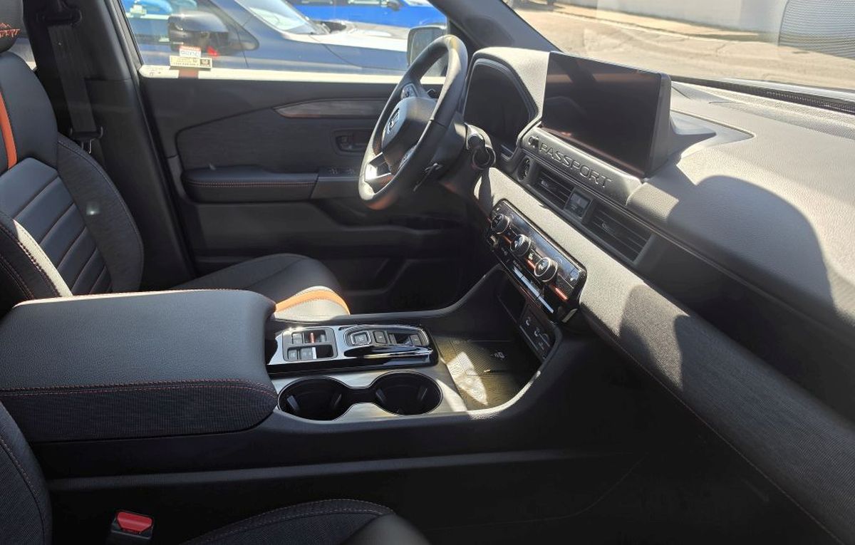 Honda Passport Honda Passport dashboard with phone mount installed