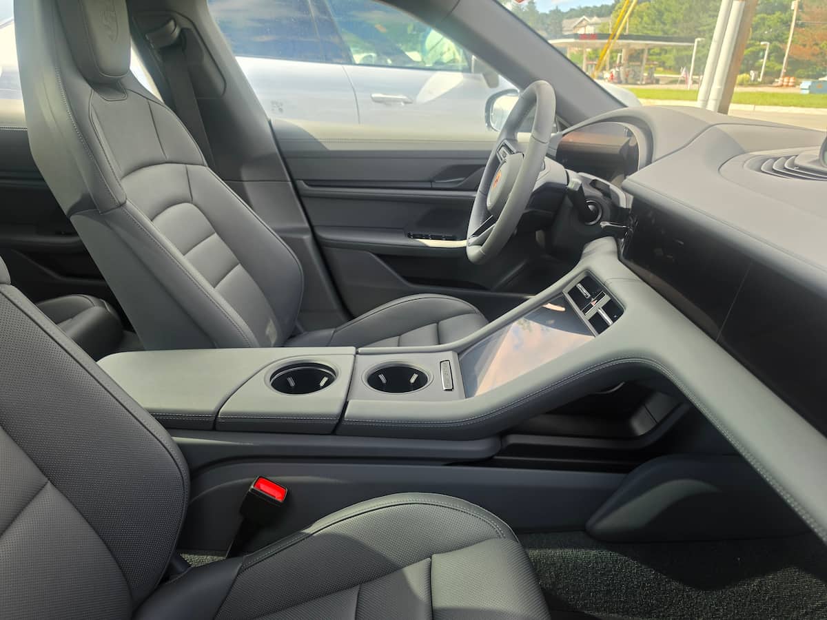 Porsche Taycan Interior Porsche Taycan phone mount options