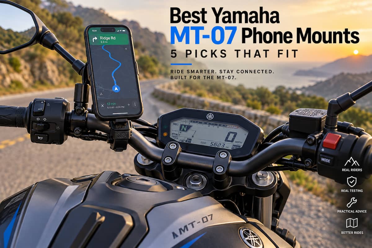 Yamaha MT 07 Phone Mounts Best Yamaha MT-07 phone mounts